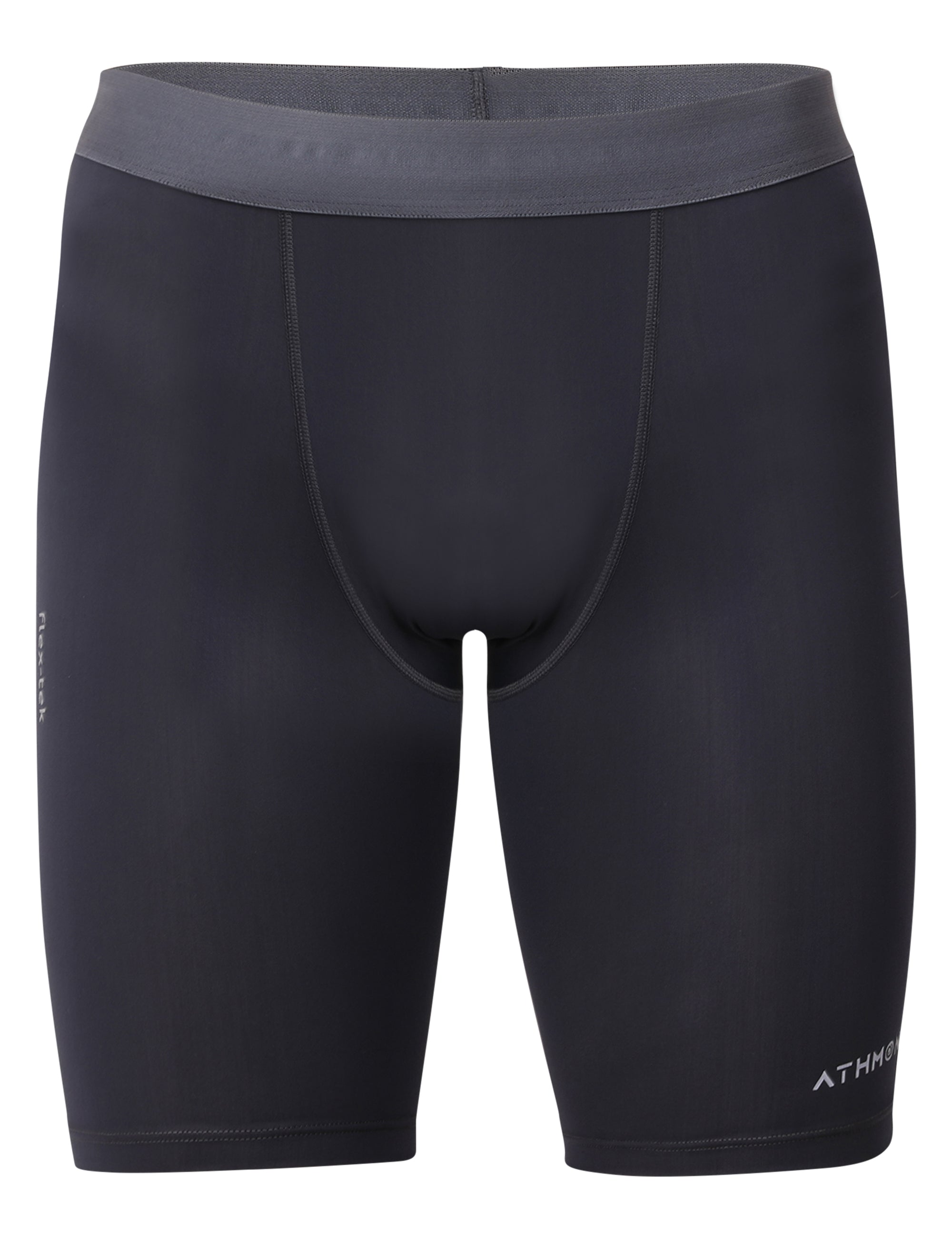 Athmonk 4-Way Lycra Compression Shorts for Men with Phone Pocket | Skin Fit, Non Padded | Cycling Running Workout Gym Cricket Football Sports | Recovery Muscle Support Quick Dry Anti-Chafe