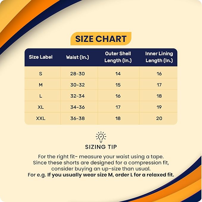 Athmonk 2in1 Hybrid Workout Shorts for Men and Women