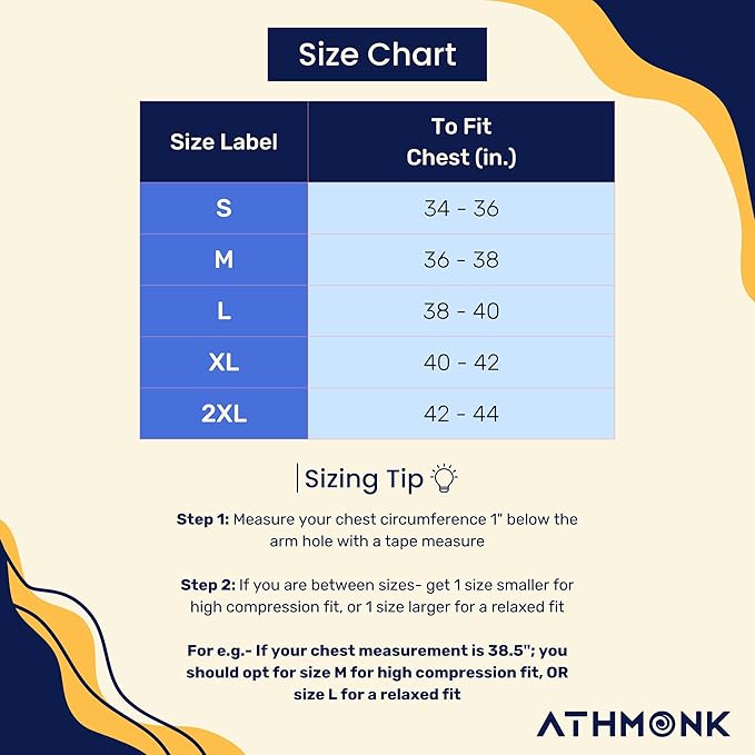 Athmonk Compression Vest Tank Body Shaper Without Sleeve for Men