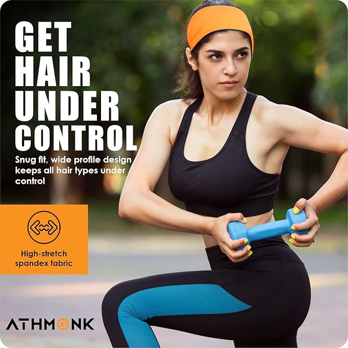 Athmonk Lycra Multipurpose Reversible Headband For Men Women