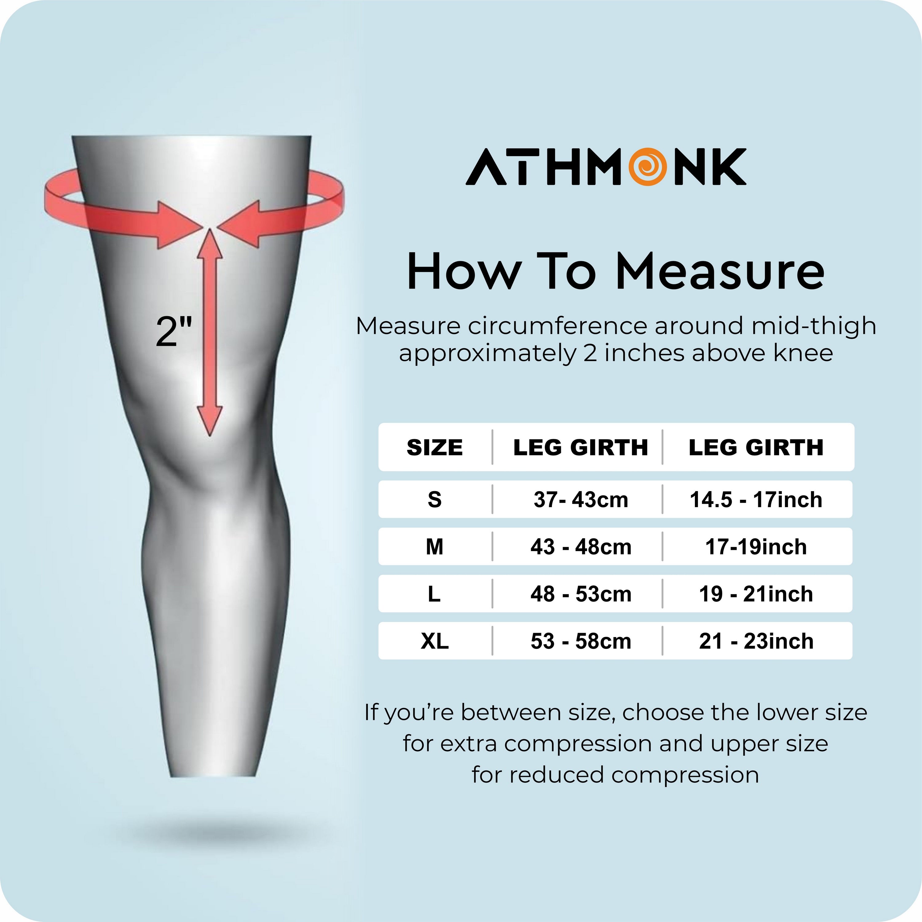 Athmonk 3D Knit Compression Knee Caps For Women & Men