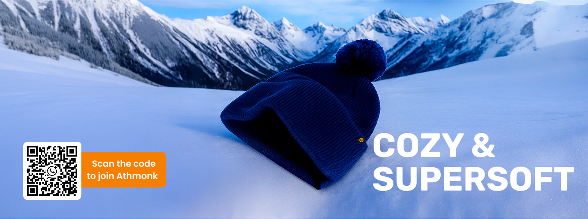 Winter Woolen Beanie Cap With Pom